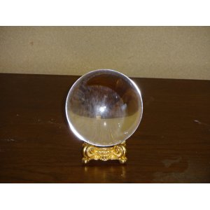 画像1: 水晶玉（天然石・国産鑑定証付き）